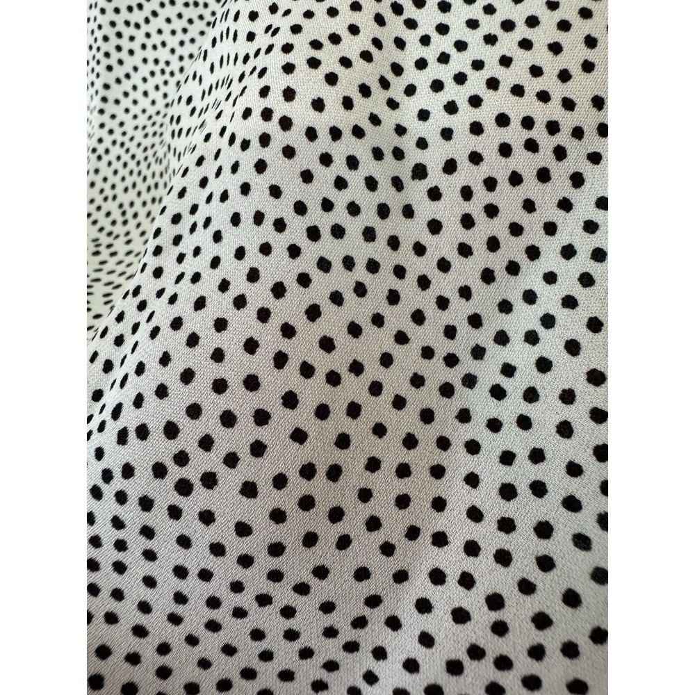 A.L.C - Jules Dotted V Neck 100% Silk Blouse Size 6 - Picture 4 of 9